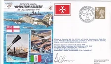 RAF OPERATION HALBERD SIGNED COVER
