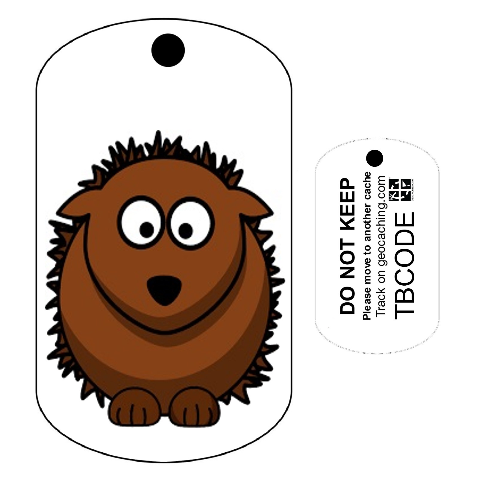 Herman the Hedgehog (Travel Bug) For Geocaching - Trackable Tag - Unactivated