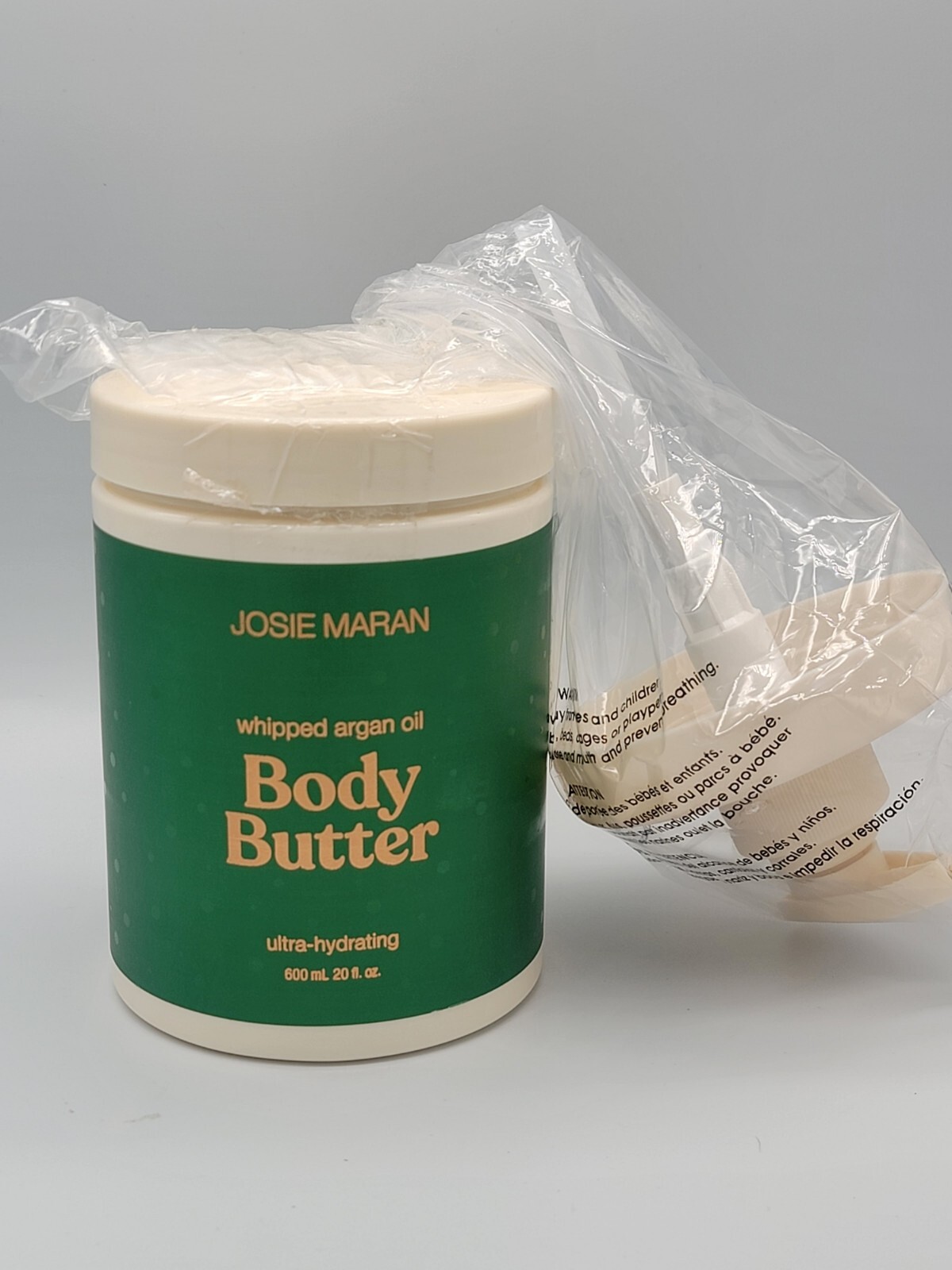 Josie Maran CHAMPAGNE CITRUS WHIPPED BODY BUTTER MEGA SIZE 20oz W/ PUMP