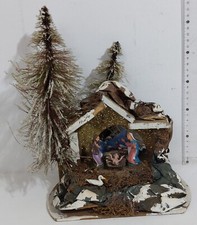 54801 Presepe - Casetta / Grotta in legno - 21x14 cm