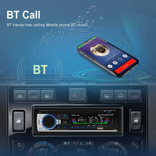 Bluetooth Autoradio Audio im Armaturenbrett Eingang Empfänger SD USB MP3 Radio Player FM NEU - Bild 7 von 10