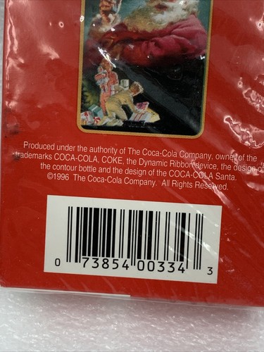 Coca Cola Playing Cards #334 Santa 1996 Standard 52 Card Deck Poker Cribbage - Picture 4 of 9
