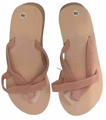 Damen Flip Flops Slippers Plateau Elegante Zehentrenner Hausschuh Slipper