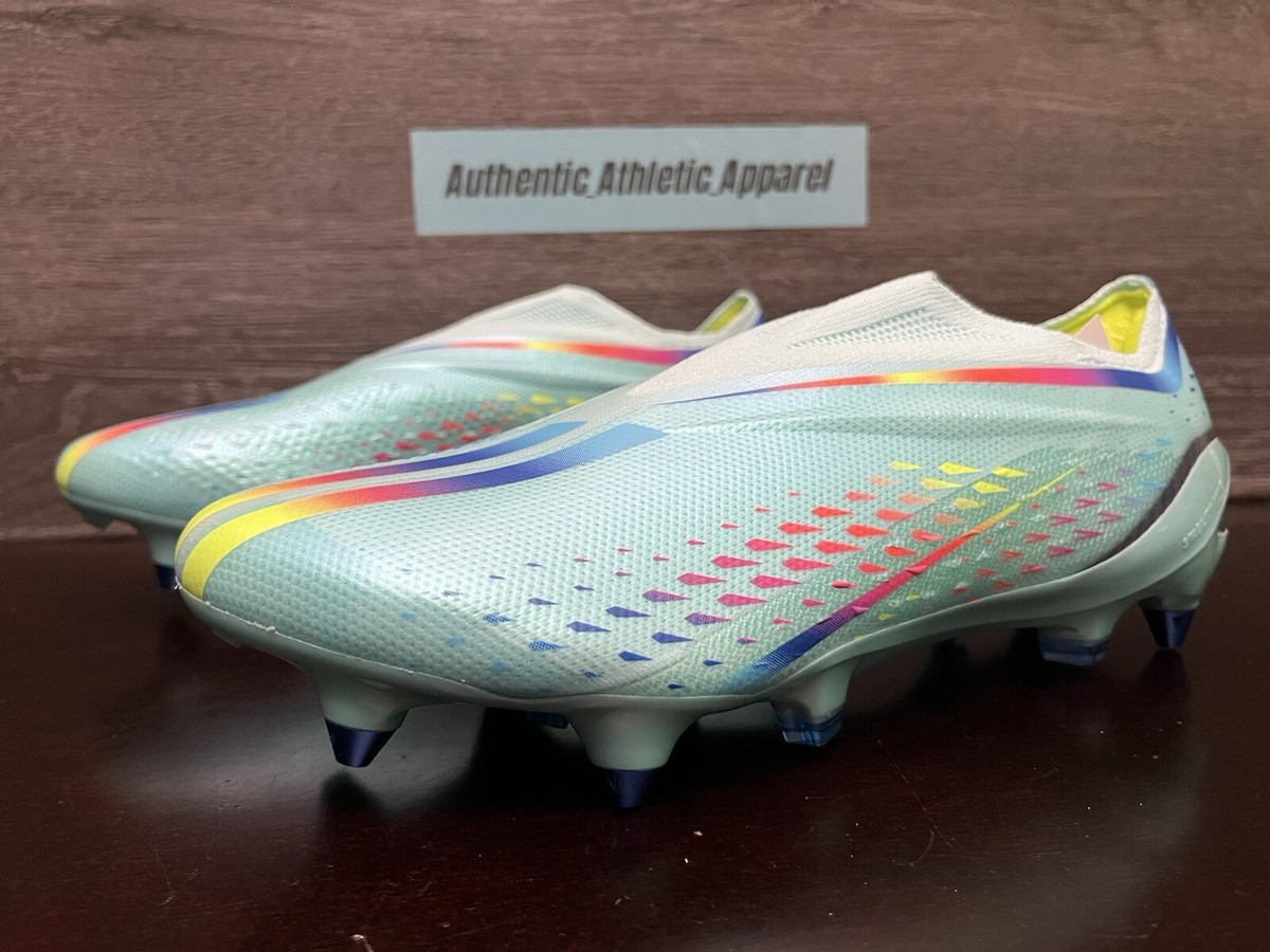 Adidas X Speedportal+ SG Soccer Cleats Clear Aqua Blue Men 7.5