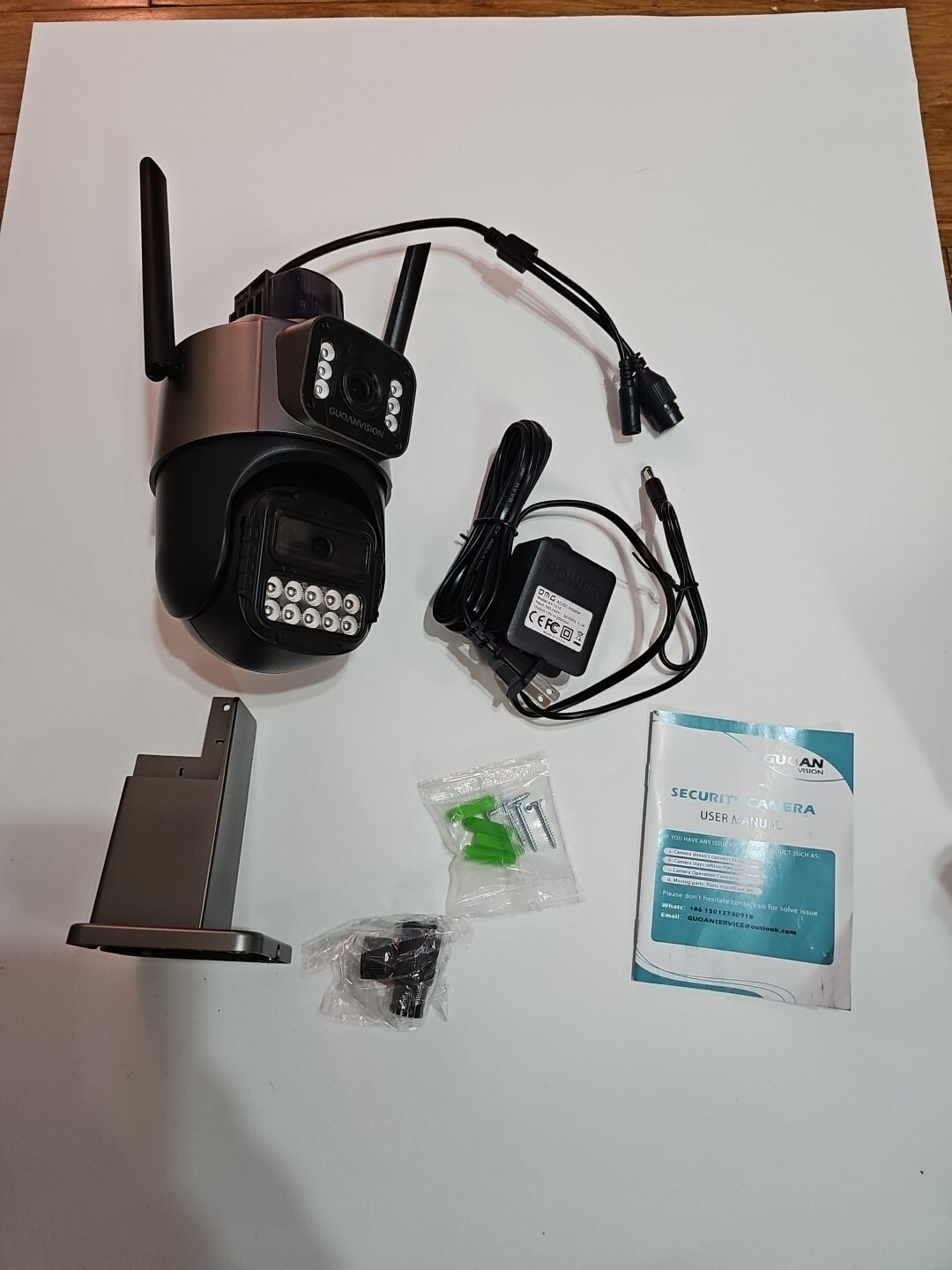 Security Camera Outdoor, 6MP Dual Lens WiFi Outside Cameras for Home Security SD-image