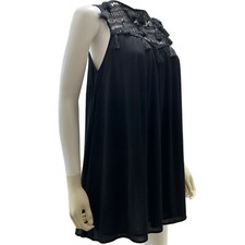 Re:named Women’s Size Small Sleeveless Lace Tassel Boho Tunic Dress Lined