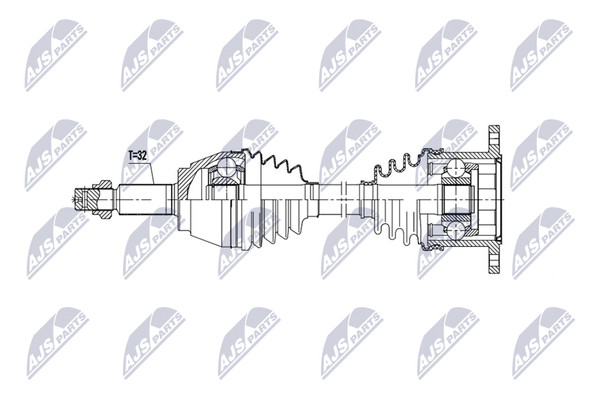 NTY Antriebswelle NPW-NS-195 FüR Infiniti FX Allrad-image