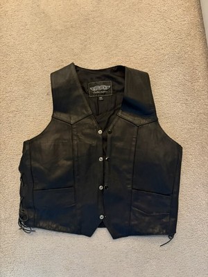 Vintage Harley Owners Group HOG Daytona  99 Leather Motorcycle Vest Mens 46 XL