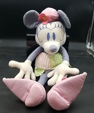 Disney Store "Vintage Chic Minnie Mouse" Patchwork 17" Stuffed Animal