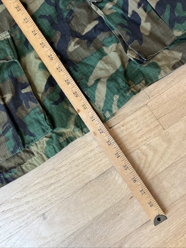 USGI Post-Vietnam Era USMC ERDL Camouflage Hot Weather Coat Jacket Small-Long - Picture 7 of 10