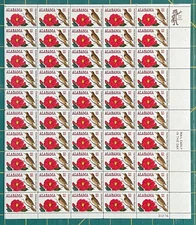 US 1375 Mint Sheet (MNH) Alabama Statehood 150th Anniversary 6-Cent 1969 ZAYIX