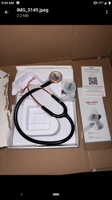 MDF Instruments MDF 797 Stainless Steel Procardial Stethoscope Cardiology Black
