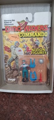 FaZe Vintage 1989--Dino-Riders Commando -Action Figure Tyco