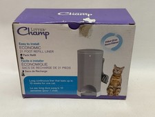 Litter Champ Refill 21 Cat Waste Container Liner 2 Pack Odor Free Open Box