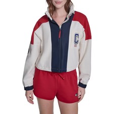 Chaqueta cortavientos Champion Olympic recortada para mujer