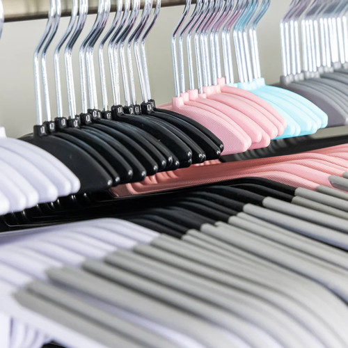 Non-Slip Hangers - Durable Slimline Design, Space Saving 360 Swivel BLUSH PINK - Picture 2 of 8