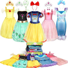 Princess Dress up Clothes for Little Girls: Princess Costume for Girls Toddler,
