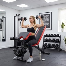 800 lbs Adjustable Utility Bench Weight Bench Home Gym Fitness Workout Exercise