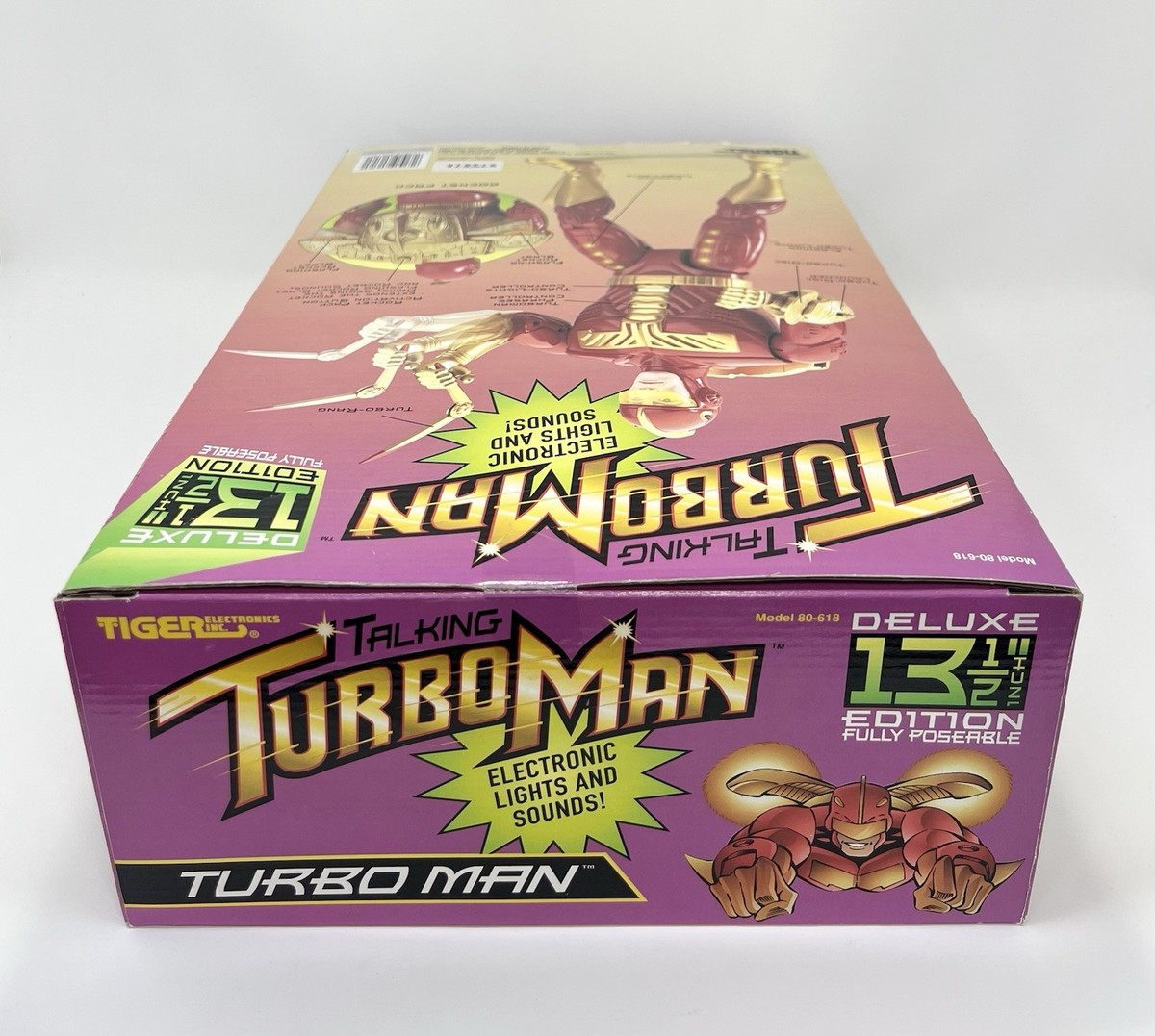 Tiger Electronics 80-618 1996 13 1/2in Talking Turbo Man