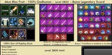 [Blox Fruits] | LV2800 Godhuman + Bonus Swords/Fruits