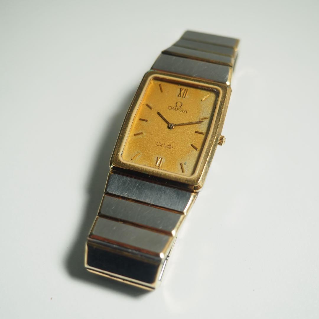 Omega Watch Devil Rectangular Men's Quartz Genuin… - image 1