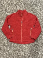 Marmot Kids Size Small 6-7 Red Fleece Full Zip Jacket Outdoor Hiking