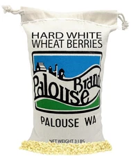 Certified Glyphosate Residue Free Palouse Brand Hard White Wheat Berries 3 lbs