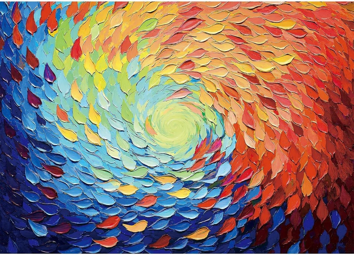 Puzzle da 1000 pezzi per adulti colorati con occhi artistici ideali