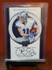 2017 Panini Pantheon Cole Beasley Auto 44/99 Milestone Scripts Dallas Cowboys