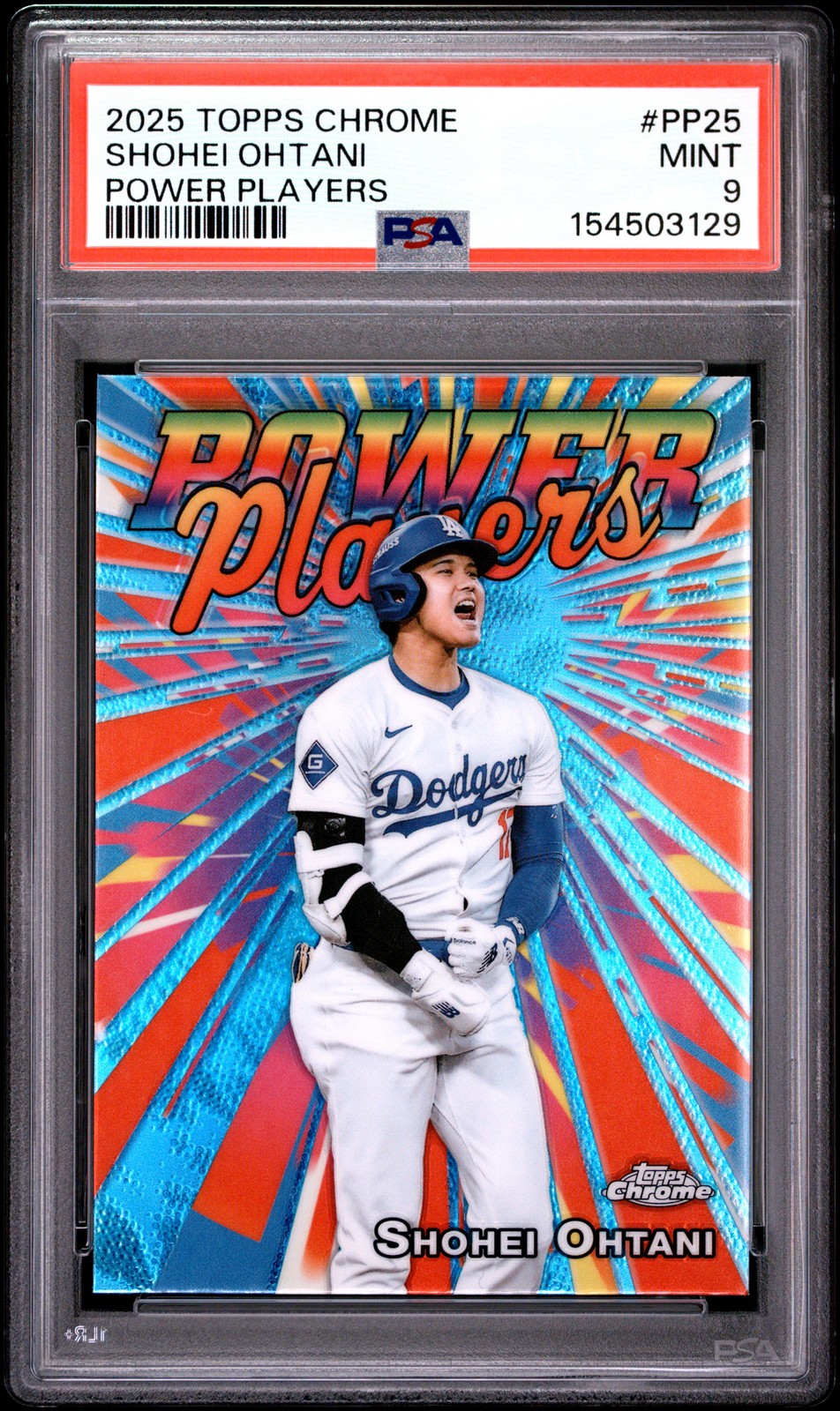 2025 TOPPS CHROME POWER PLAYERS #PP25 SHOHEI OHTANI PSA 9