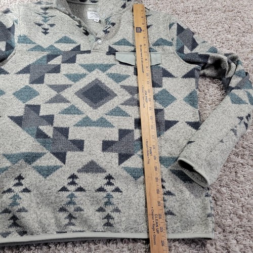 Pullover Lucky Brand polar para hombre a presión medio suroeste azteca sin cizalla - Imagen 5 de 7