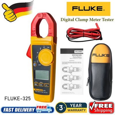 Fluke 325 Digitaler Multimeter Tester AC DC 600V Volt Ohm Verstärker Clamp Meter