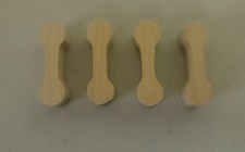 Wooden Railway Lot of 4 Double male connector Pieces