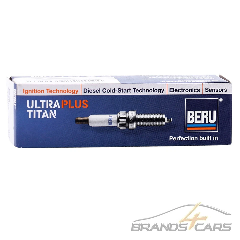 4x BERU ZÜNDKERZE FÜR CITROEN BERLINGO C2 C3 C4 C5 KIA PEUGEOT 206 307 406 407 - Bild 4 von 4