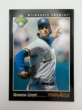 #616 Graeme Lloyd [Rookie] Brewers 1993 Pinnacle Baseball Card Near Mint. rookie card picture