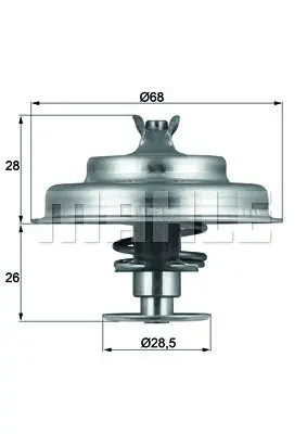 MAHLE BEHR TX 28 88D - Termostato Refrigerante - Immagine 3