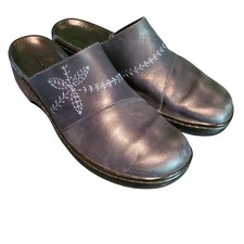 Clarks Women's Blue Slip On Clogs 10 M Style 71404