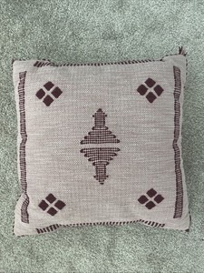 Boho Know It Pink Maroon Throw Pillow 18x18 World Market New