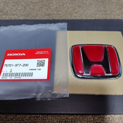 Honda Original OEM INTEGRA TYPE R DC2 Rear Red H Badge 75701-ST7-Z00 F/S