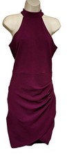 AX Paris New Ladies Wine Sleeveless Halta valentine date Mini Dress  Size 10