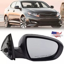 For 2011-2013 Kia Optima Mirror W Turn Signal Manual Fold Passenger Right Side