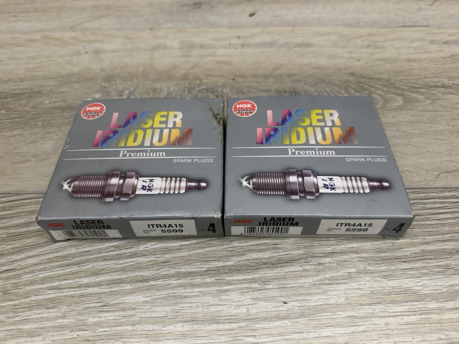 NGK ITR4A-15 #5599 Laser Iridium Spark Plugs 2 Boxes 8 Plugs New OEM