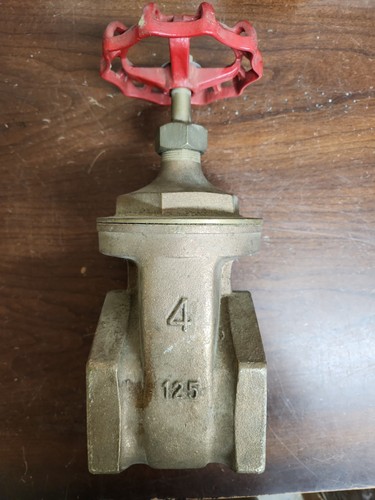 NEW 4โ Brass Gate Valve FNPT Threaded Industrial Shutoff ***QUICK SHIPPING