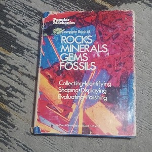 Popular Mechanics Book of Rocks Minerals Gems Fossils Dinwiddie MacFall 1978 Ha…