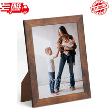 5x7 Picture Frame for Tabletop and Wall, 5 by 7 Rustic Brown Photo Frame