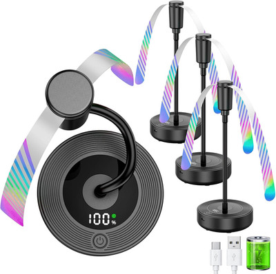 Fly Fans for Tables with Battery Display, Rechargeable, 20H Runtime | 2000Mah Re