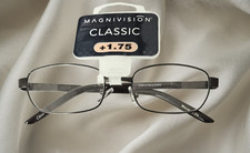 Magnivision Pierre Men's Brown Reading Glasses 1.75 NWT