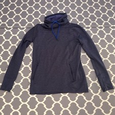Under Armour Featherweight Funnel Neck Fleece Pullover Women s Sz S Pocket Thumb
