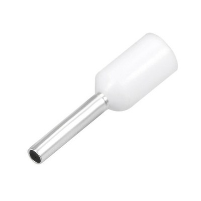 VE7508 Insulated Cord Pin End Electrical Crimp Terminal AWG20 White 100 Pcs  *rr