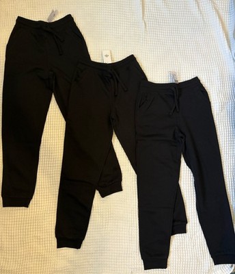 (3) PRIMARK Youth Boy's Black Joggers sweatpants Size 12/13 NEW With Tags